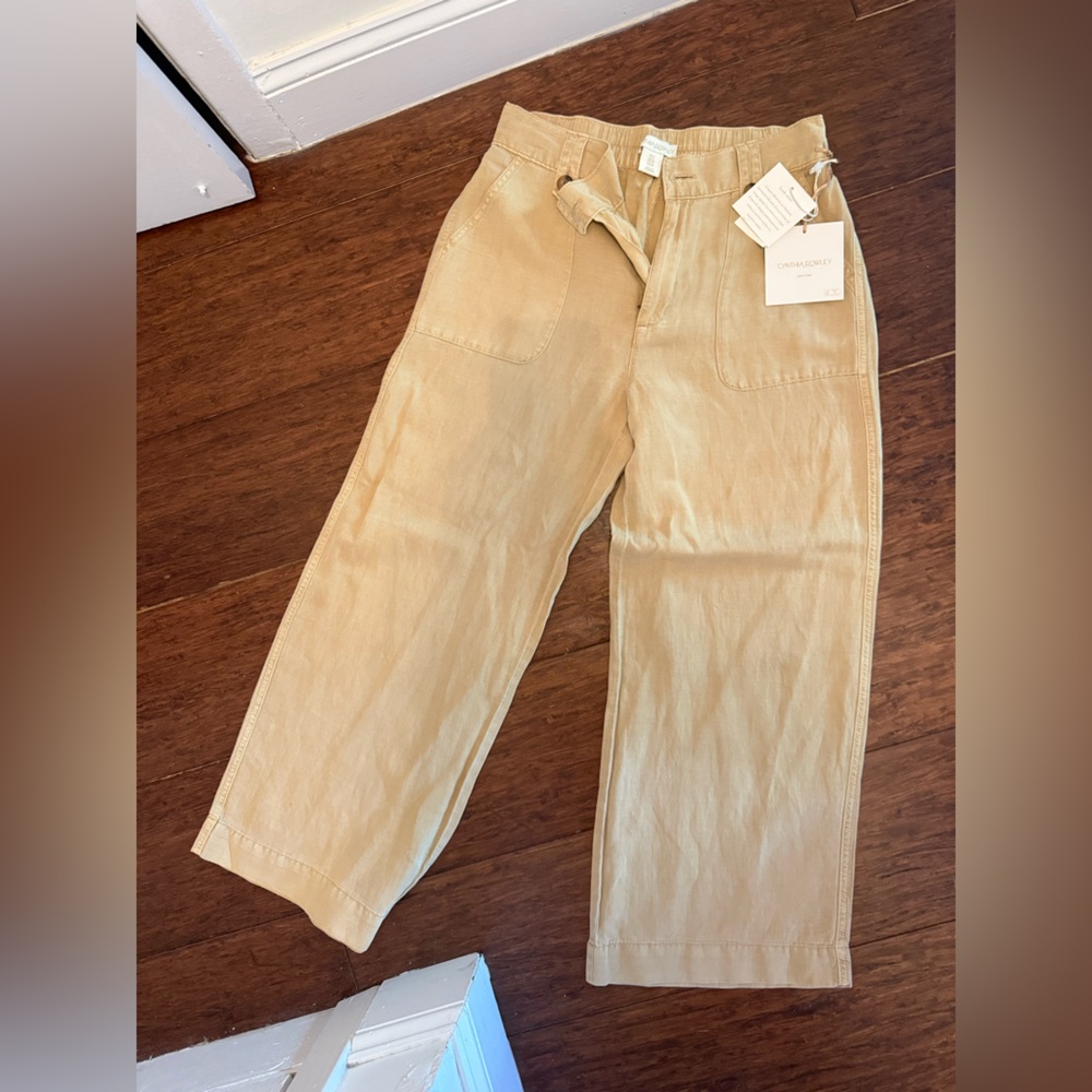 NWT Cynthia Rowley Linen Blend Pants